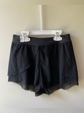 Simply Be Black Shimmy Shorts